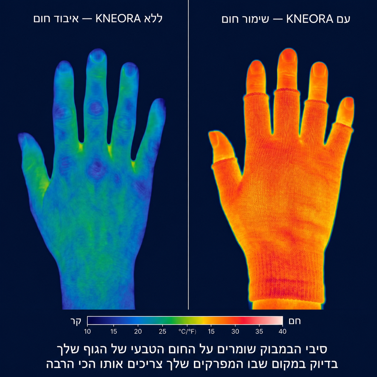 שרוול יד מבמבוק לנוחות ותמיכה בכף היד | KNEORA®