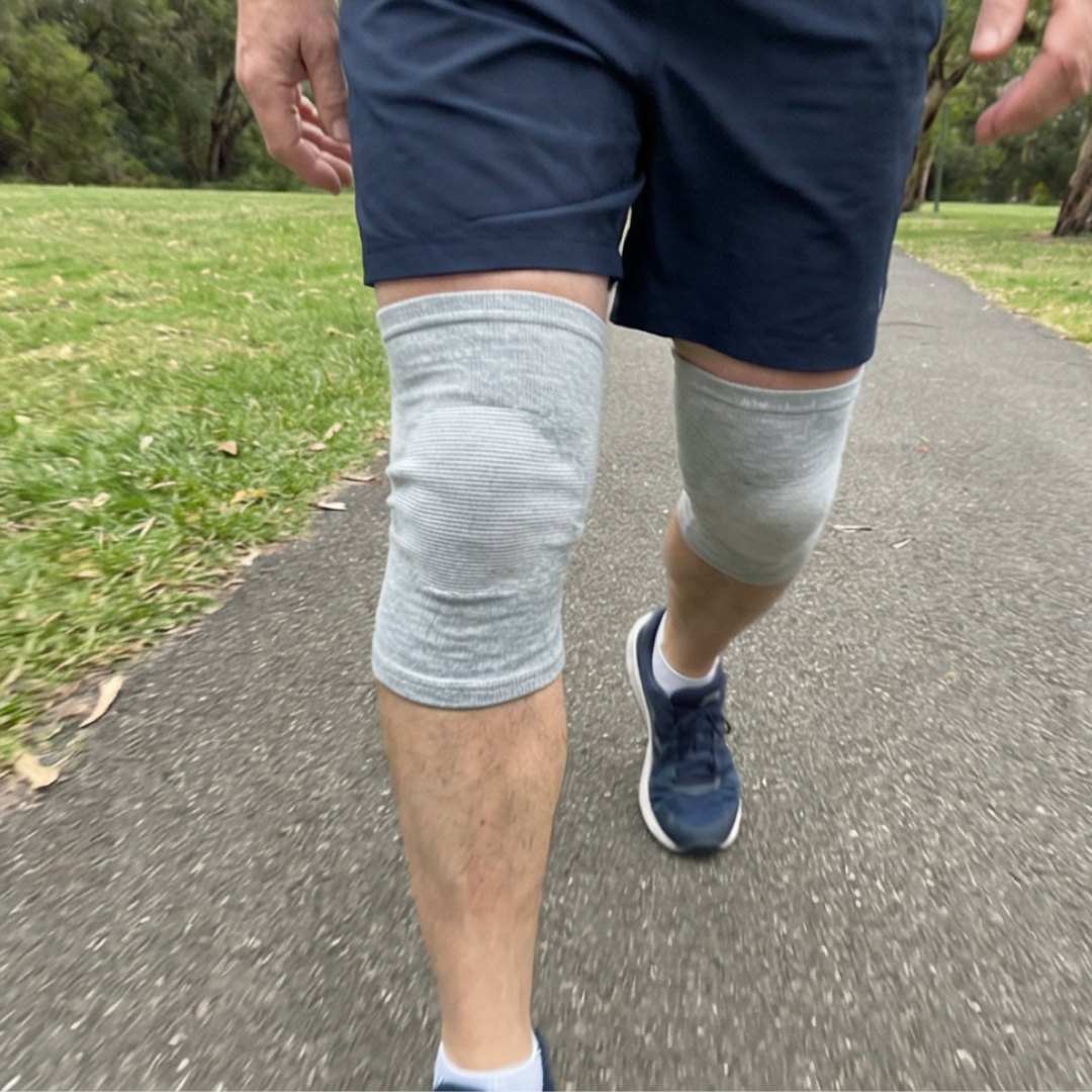 שרוול ברך פרימיום מבמבוק KNEORA — טיפול ותמיכה לכאבי ברכיים, כל היום