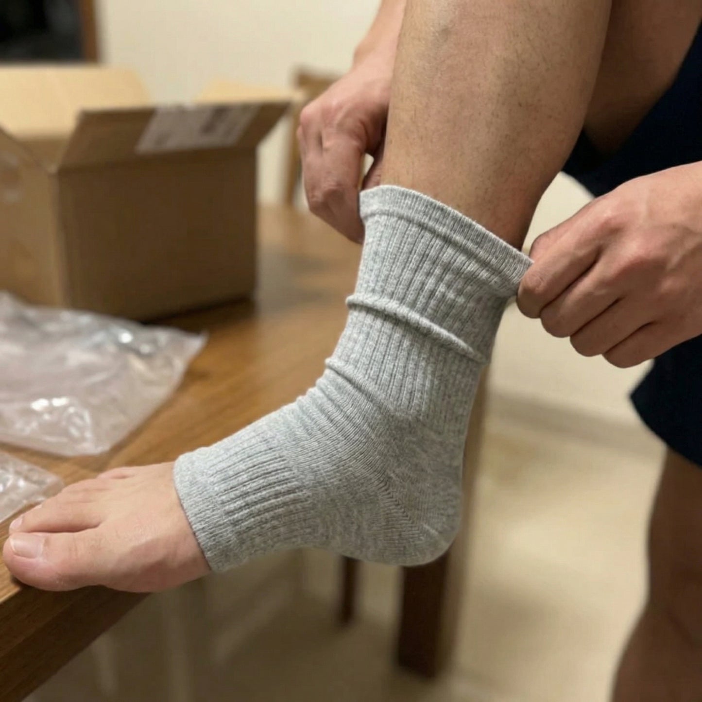 שרוול קרסול מבמבוק לנוחות ותמיכה | KNEORA®