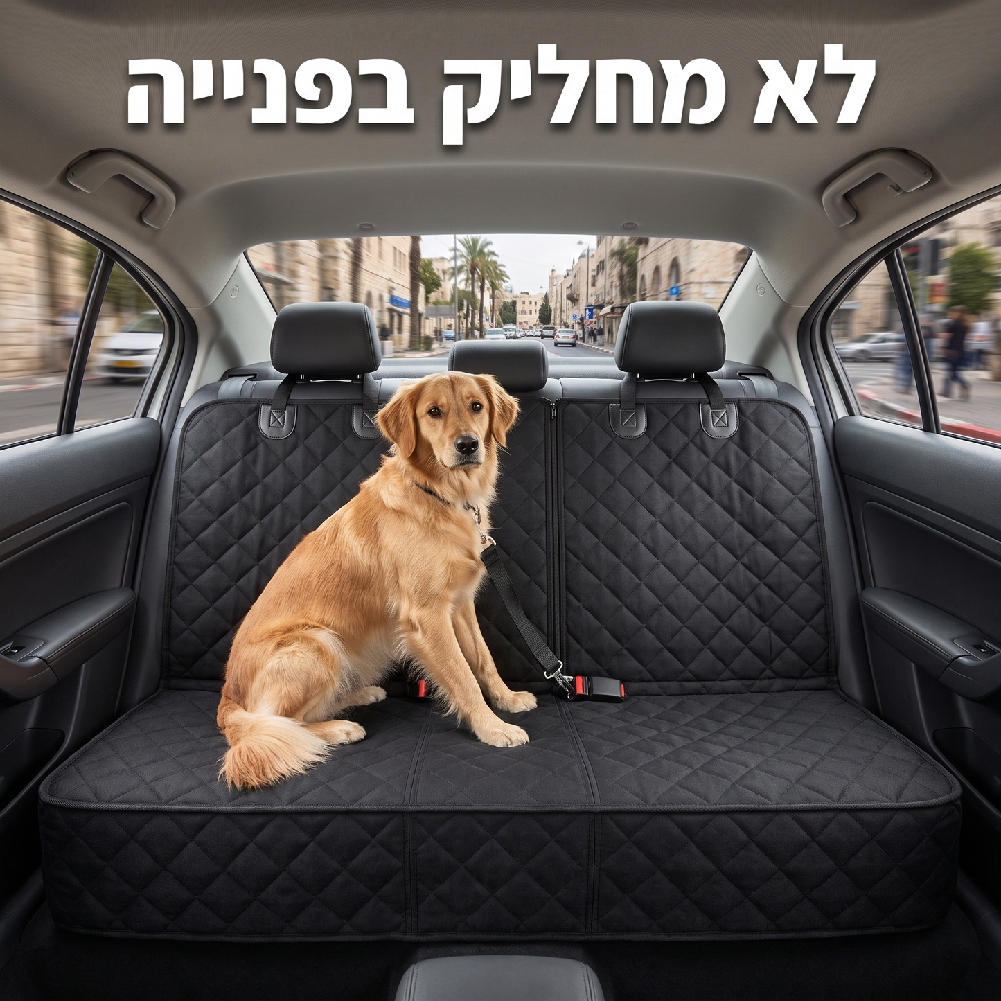 מגן מושב אחורי לכלב — מרופד ואטים למים